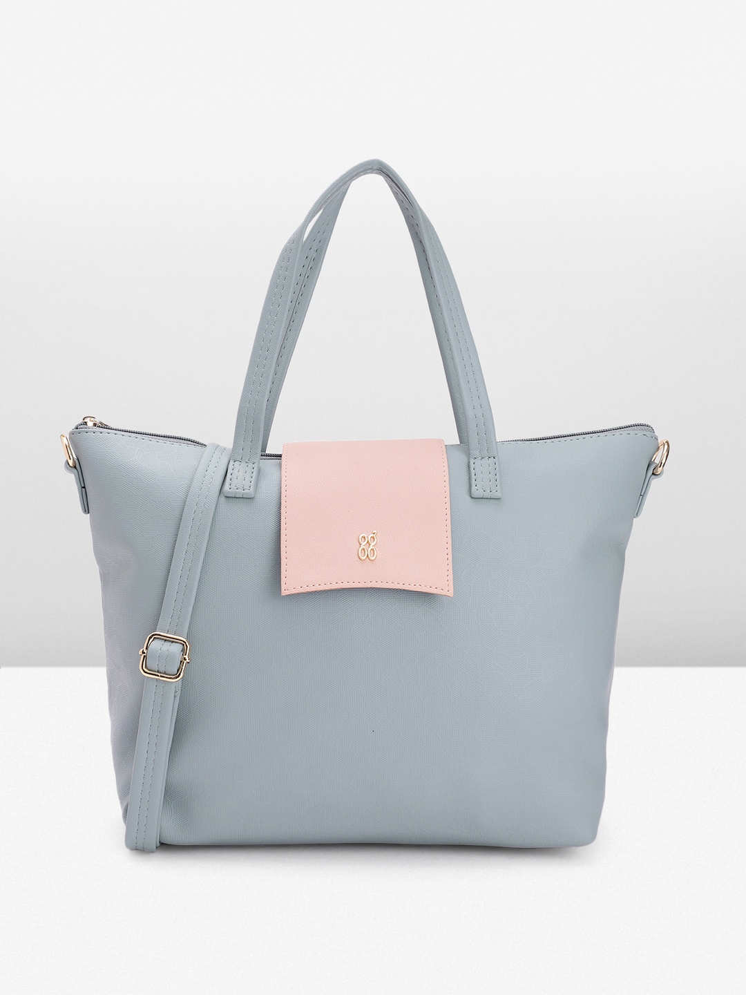 

Baggit Textured Structured Handheld Bag, Blue