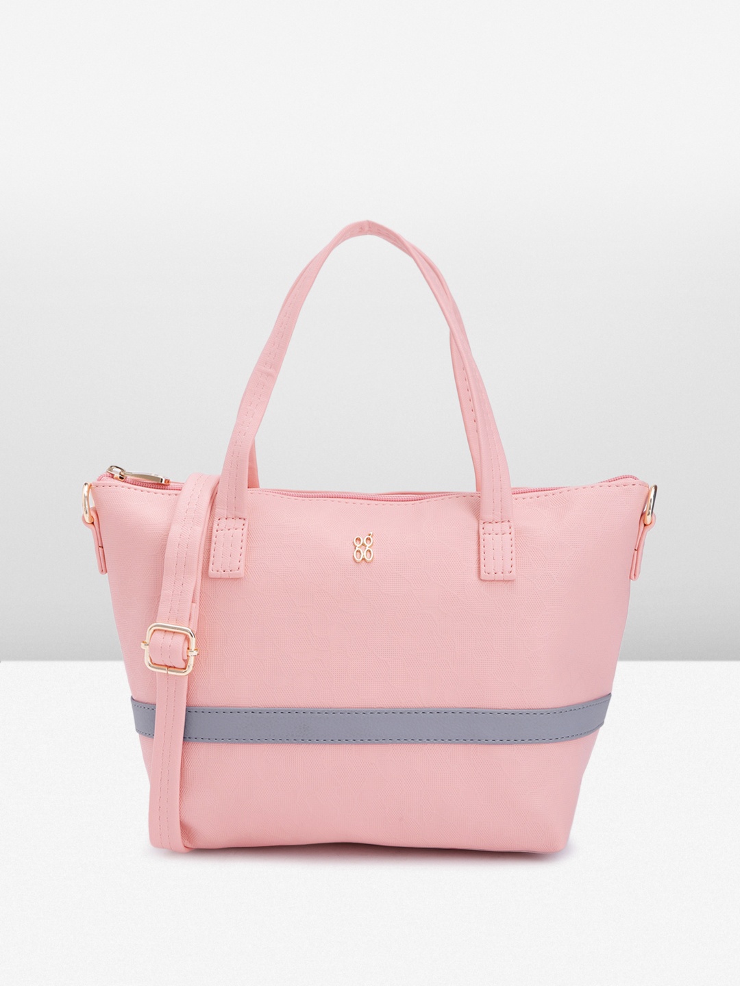 

Baggit Women Textured Handheld Bag, Pink