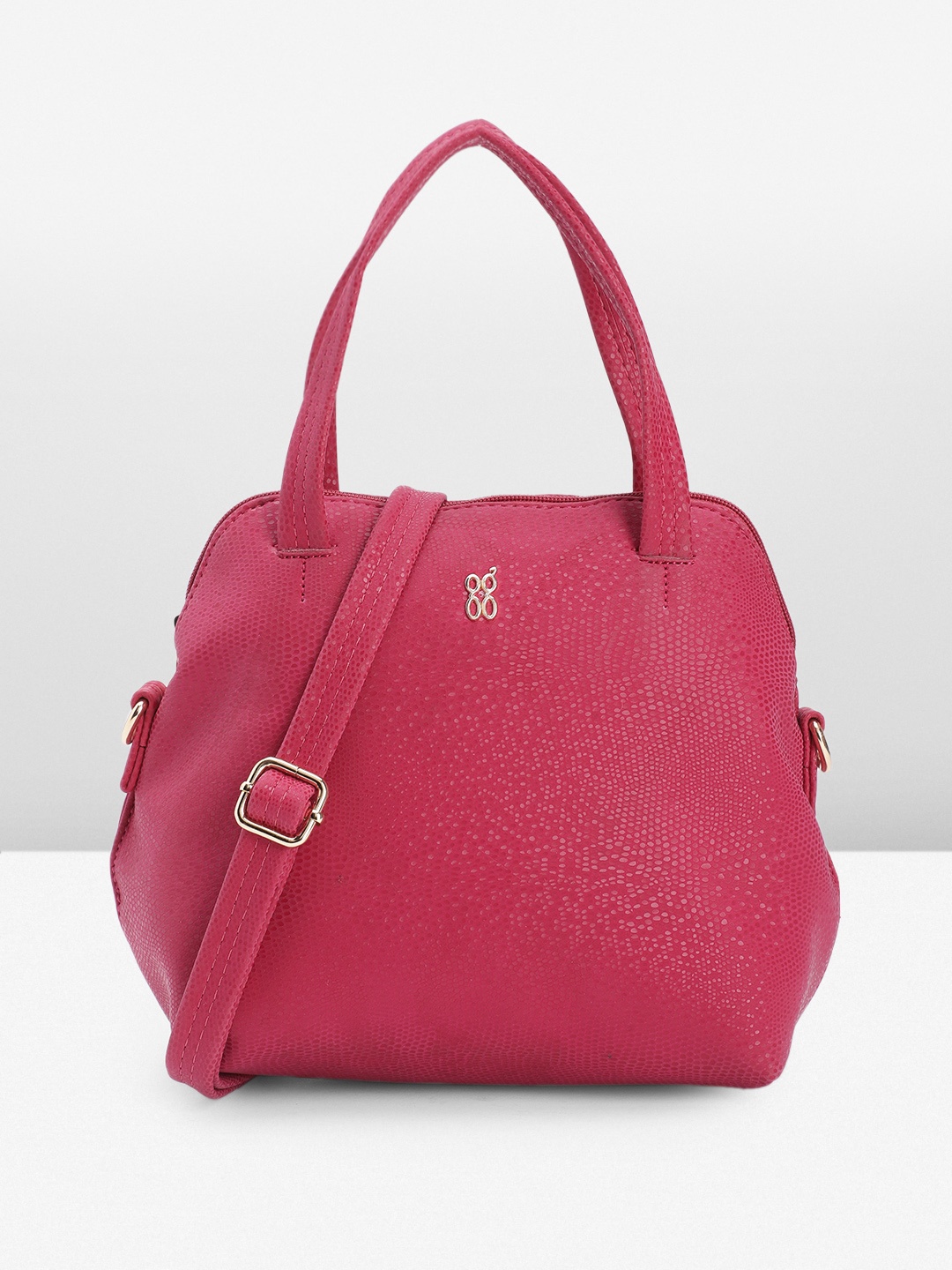 

Baggit Abstract Textured Handheld Bag, Pink