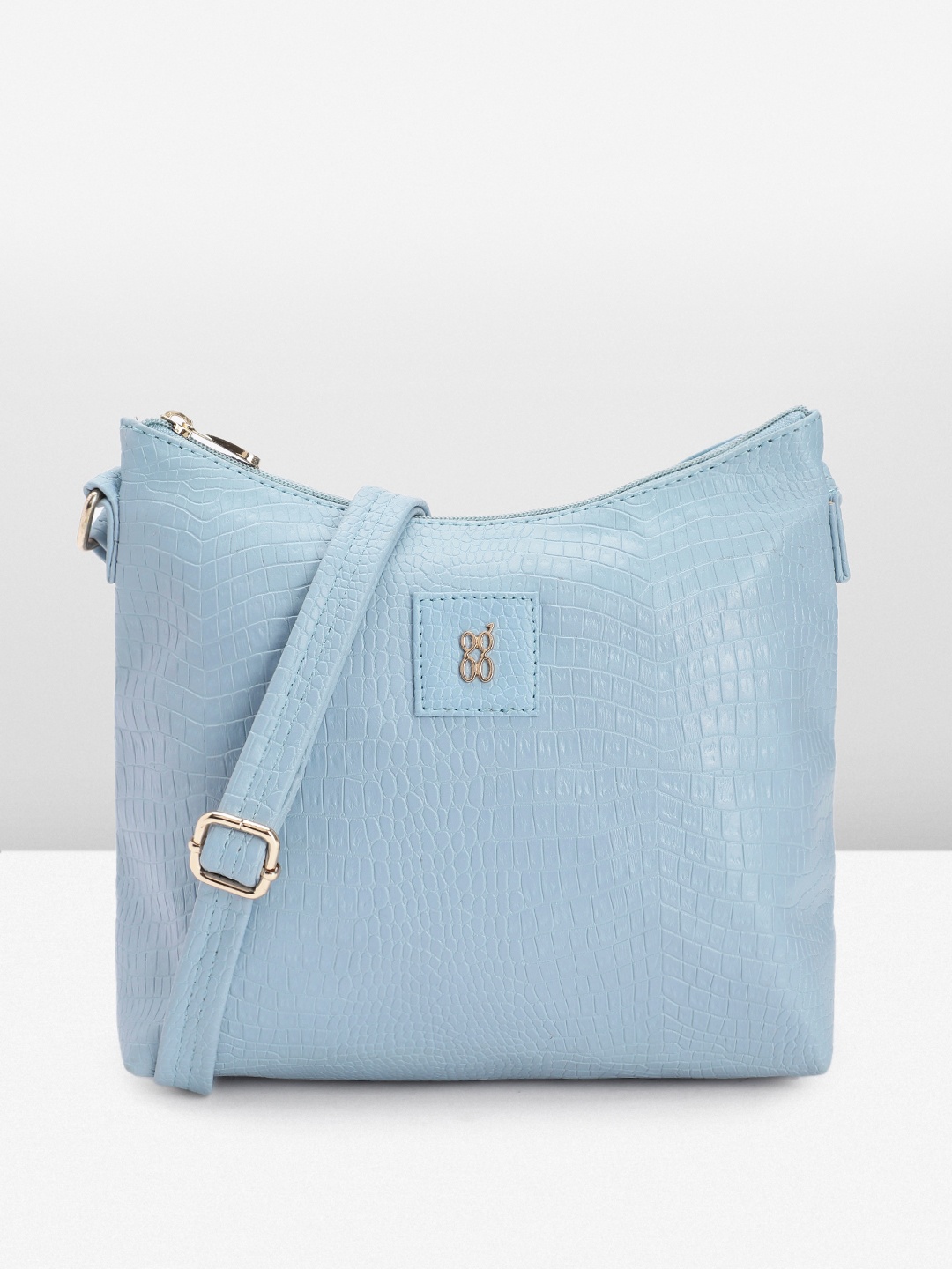 

Baggit Women Textured Sling Bag, Blue