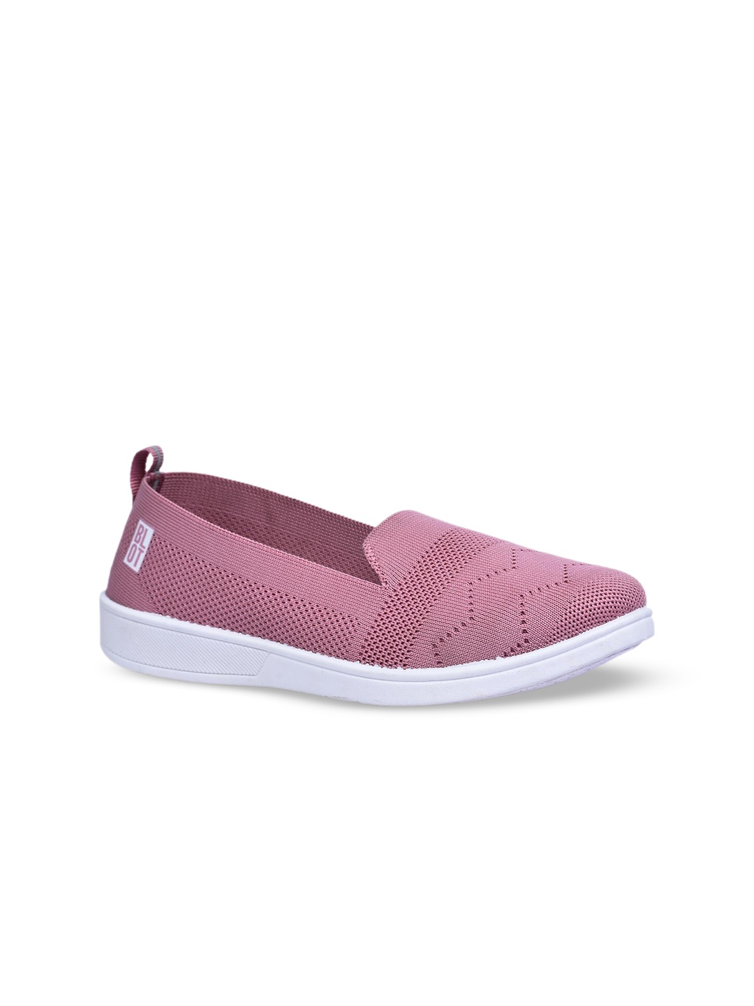 

Paragon Women Comfort Insole Contrast Sole Mesh Slip On Sneakers, Pink