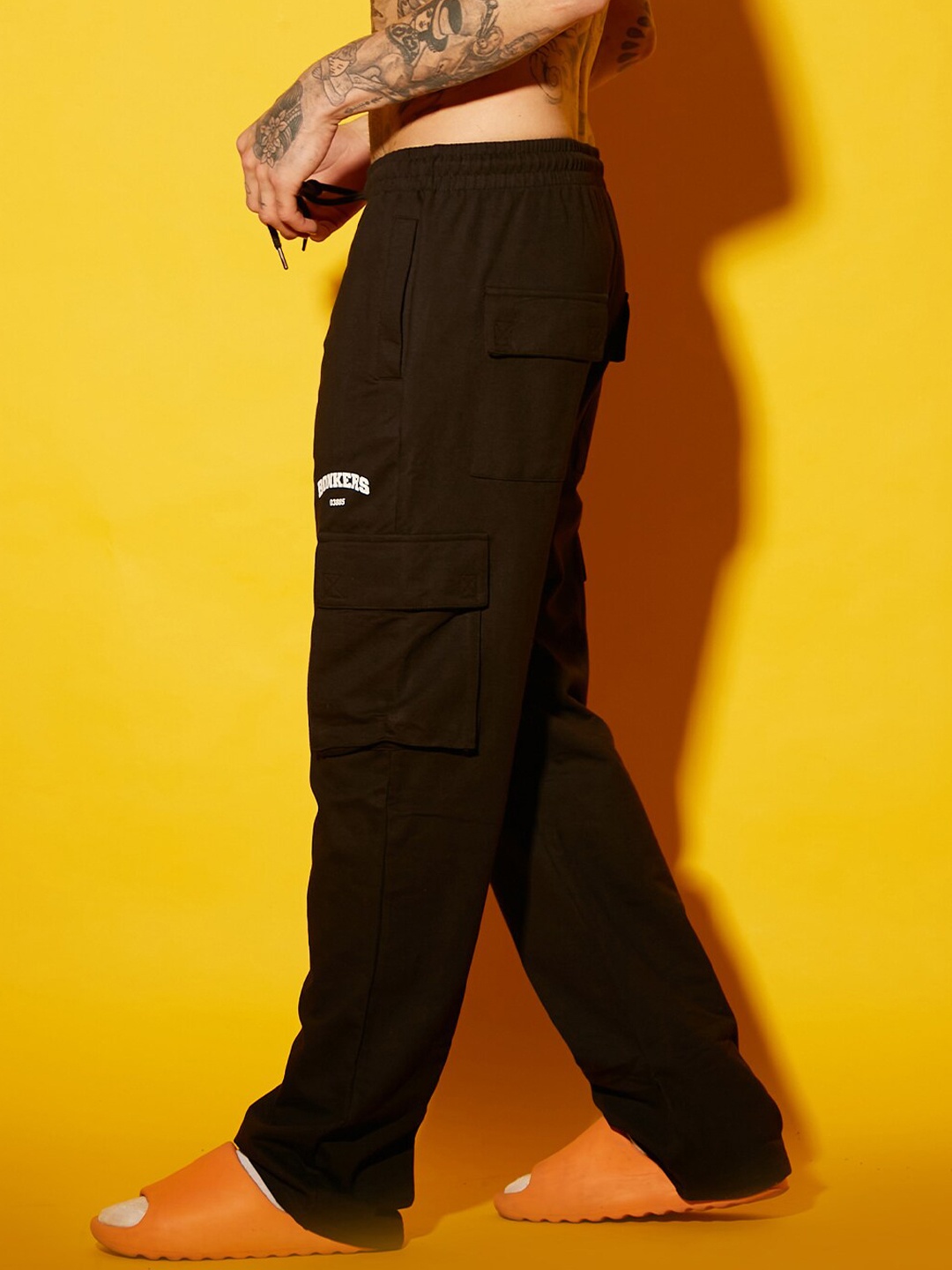 

Bonkers Corner Men Mid-Rise Straight Fit Track Pants, Black