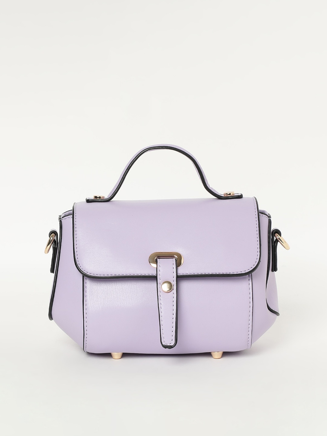 

Ginger by Lifestyle Textured Structured Satchel Bags, Lavender