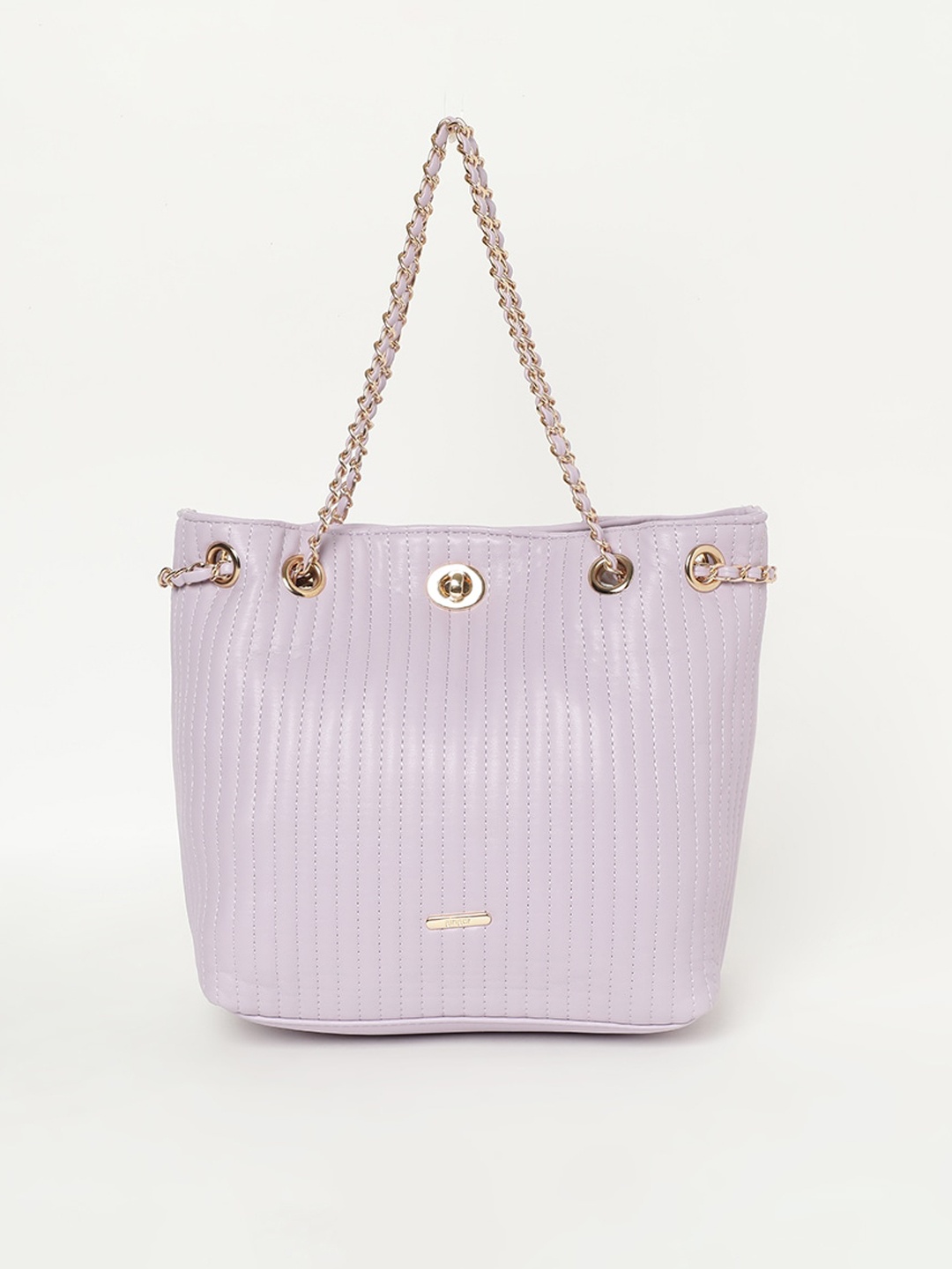 

Ginger by Lifestyle Textured Shopper Shoulder Bag with Quilted, Lavender