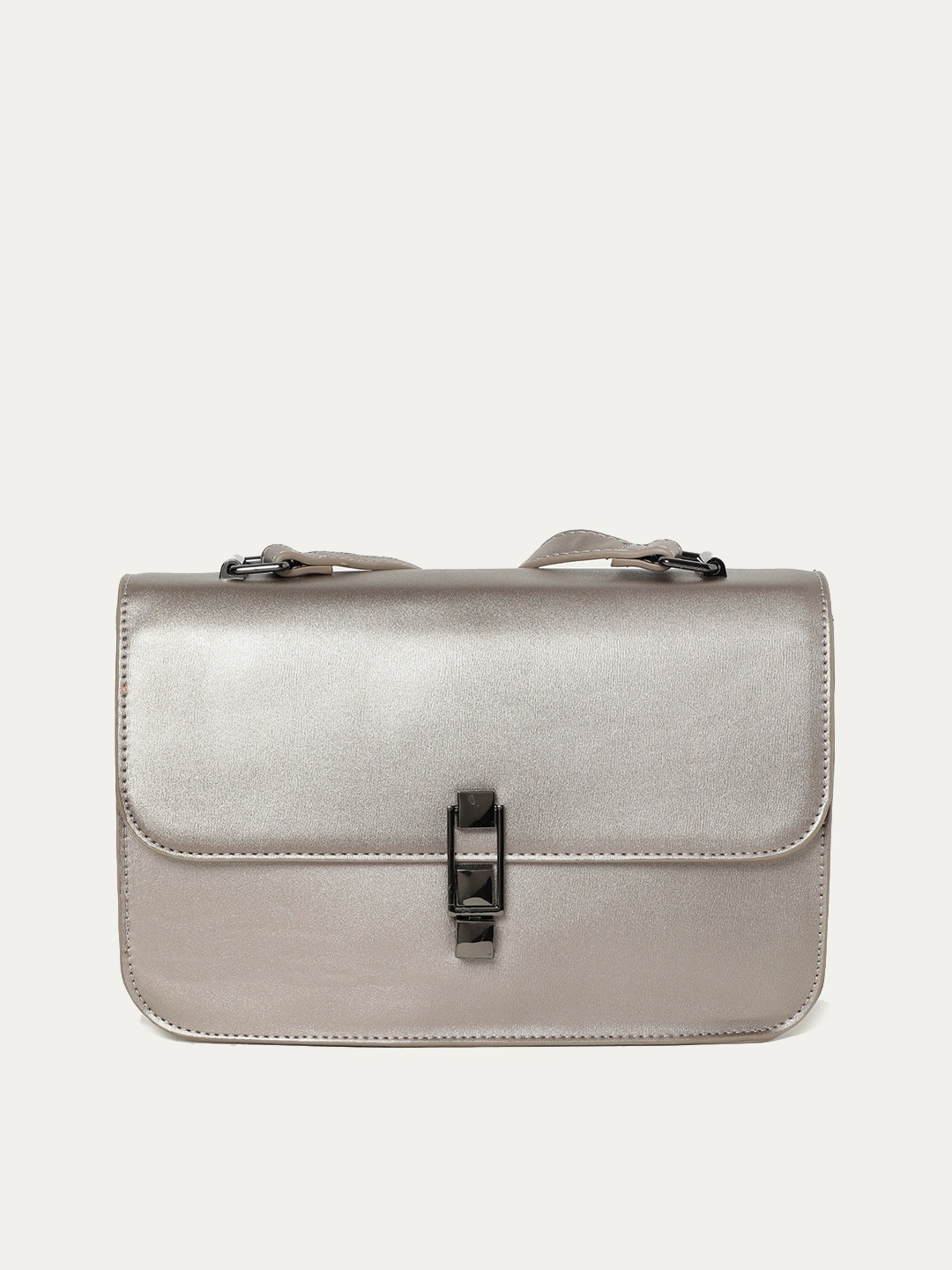 

CODE by Lifestyle Women Structured Small Sling Bag, Silver