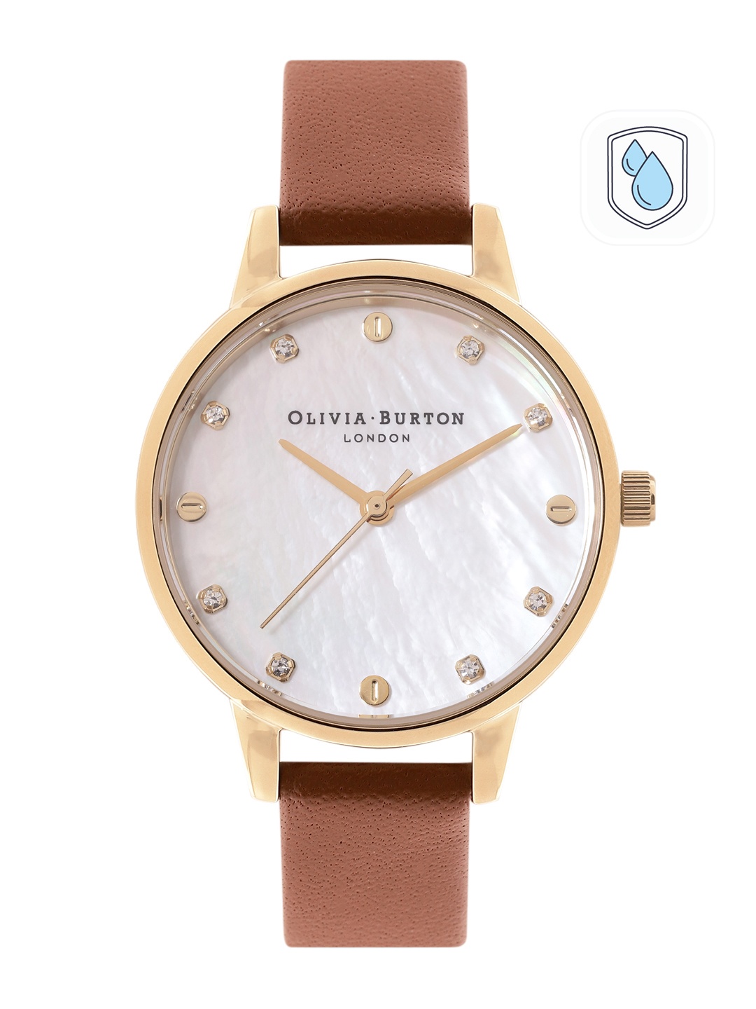 

Olivia Burton Women Classics Mother of Pearl Analogue Watch OB16SE23, White