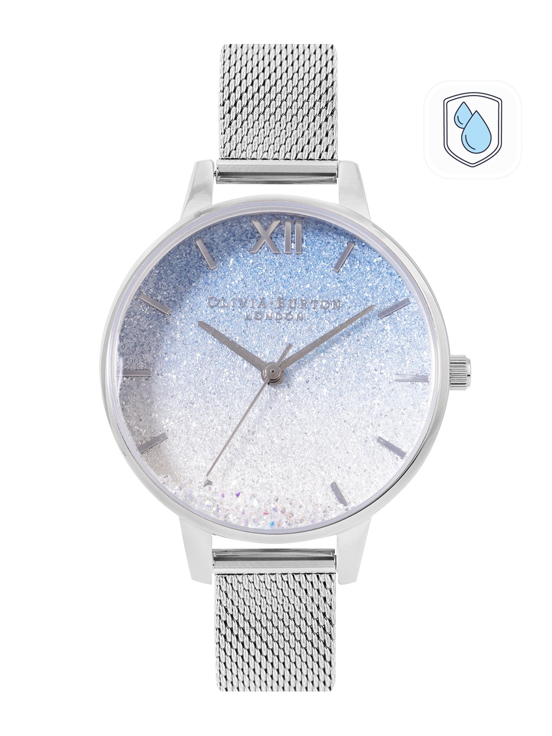 

Olivia Burton Women Embellished Under The Sea Bracelet Style Watch OB16US62-Silver, Blue