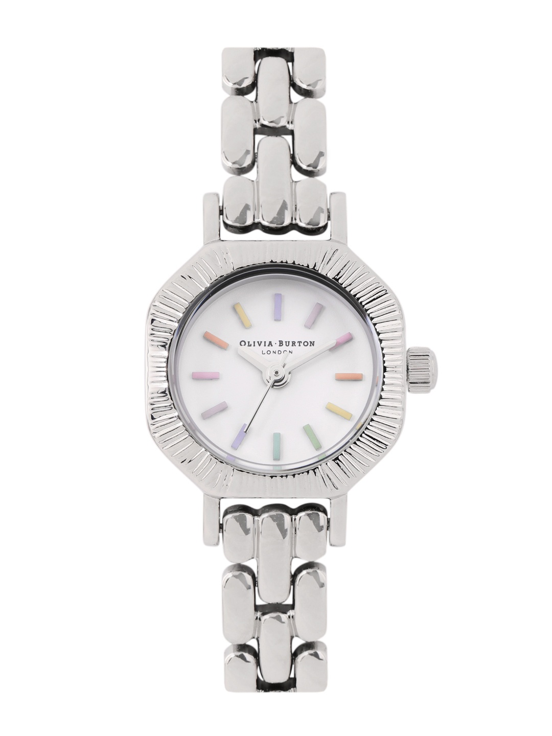 

Olivia Burton Women Mini Octagonal Stainless Steel Analogue Watch OB16CC52, White