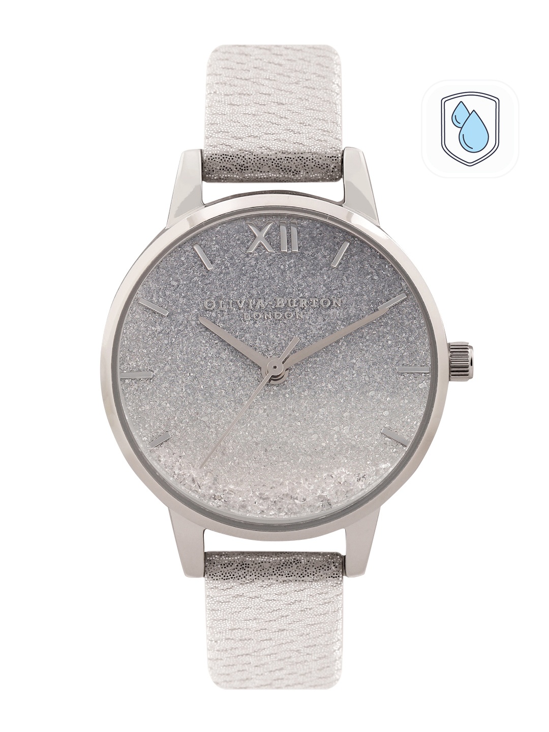 

Olivia Burton Women Embellished Under The Sea Leather Analogue Watch OB16US42-Grey