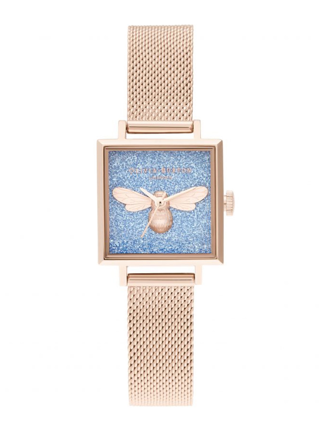 

Olivia Burton Women Glitter Analogue Watch OB16FB12, Blue