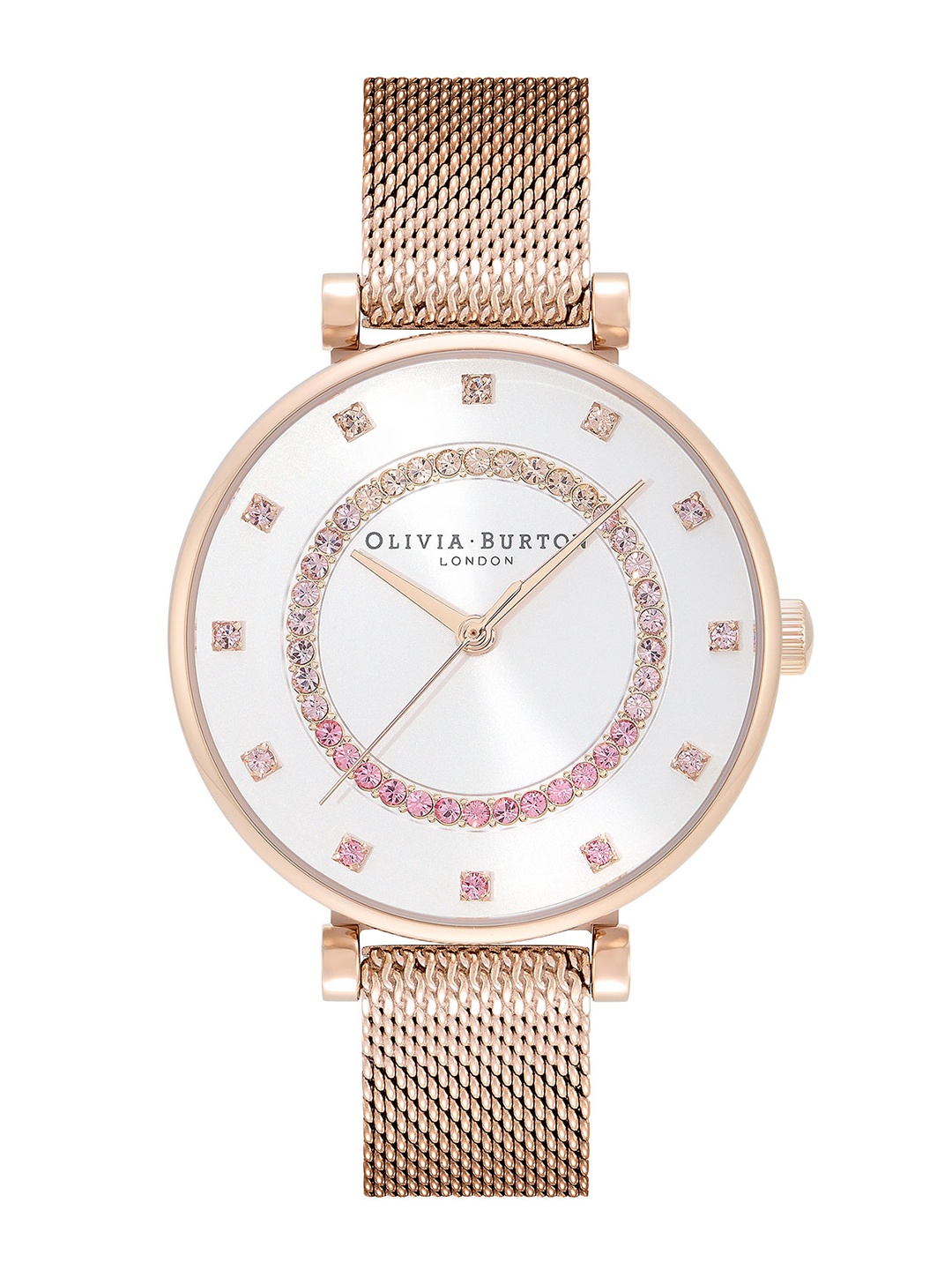 

Olivia Burton Women Belgrave Embellished Stainless Steel Analogue Watch 24000006, White