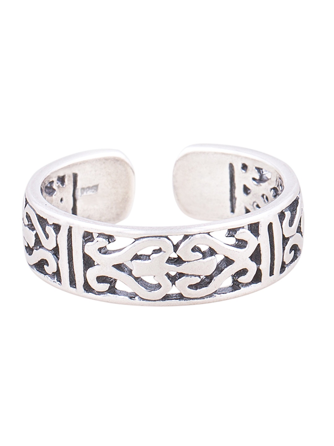 

ahilya 92.5 Sterling Silver-Plated Tejaswita Toe Rings
