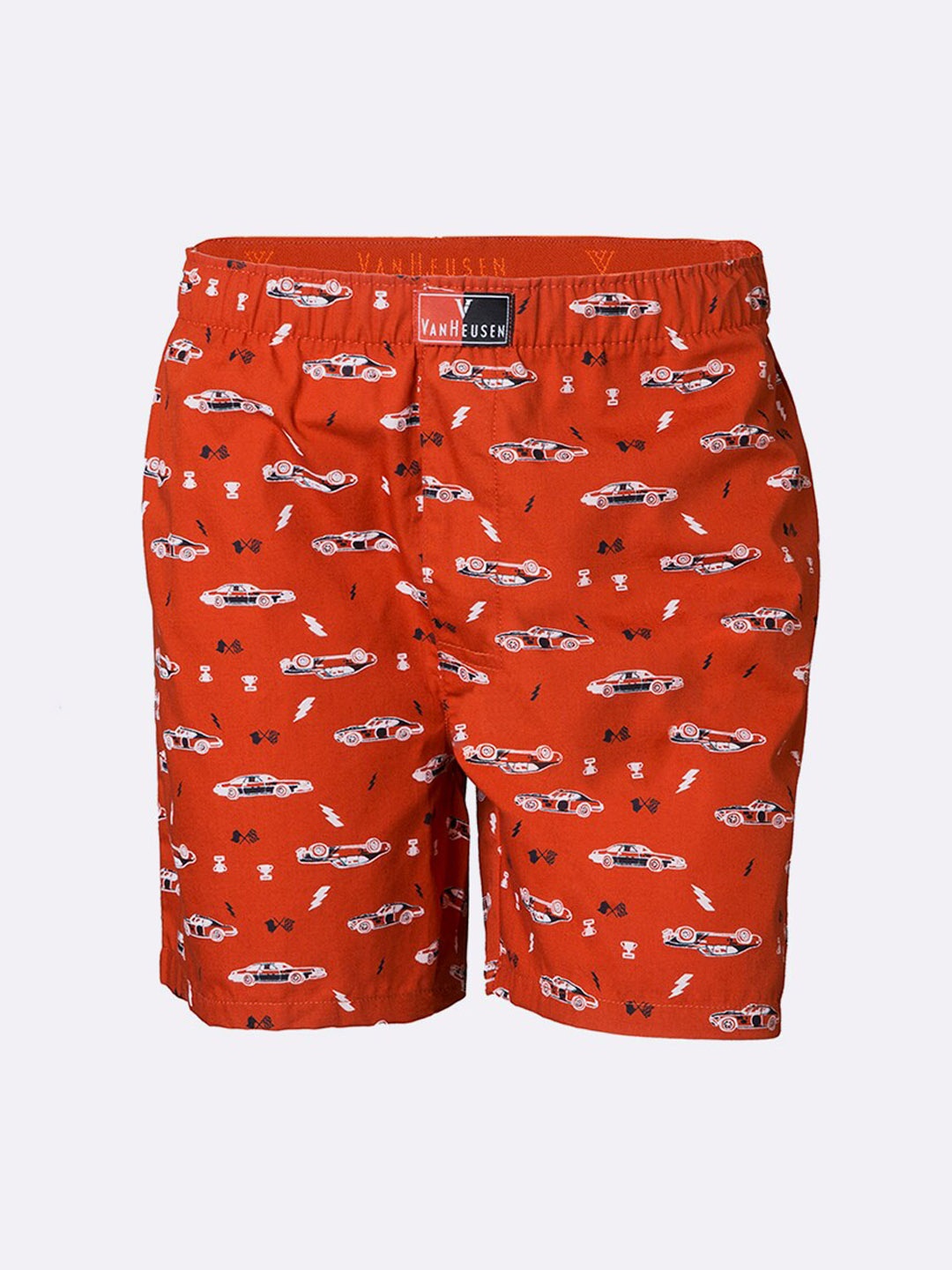 

Van Heusen Boys Printed Ultra Soft Boxer Shorts, Red