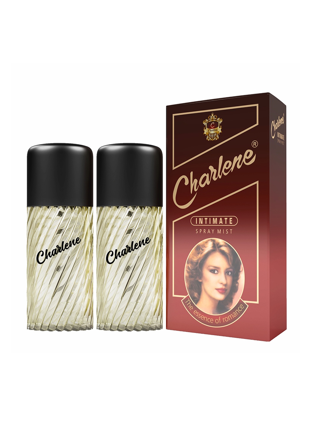 

CHARLENE Set of 2 Intimate Long Lasting Spray Perfume Mist - 50 ml Each, Red