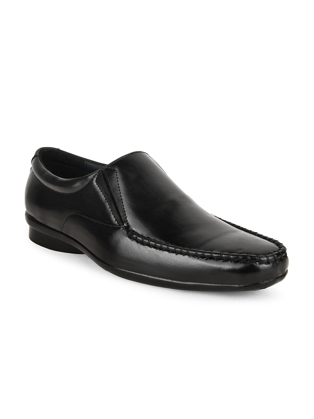 

Paragon Men Round Toe Formal Slip-On Shoes, Black