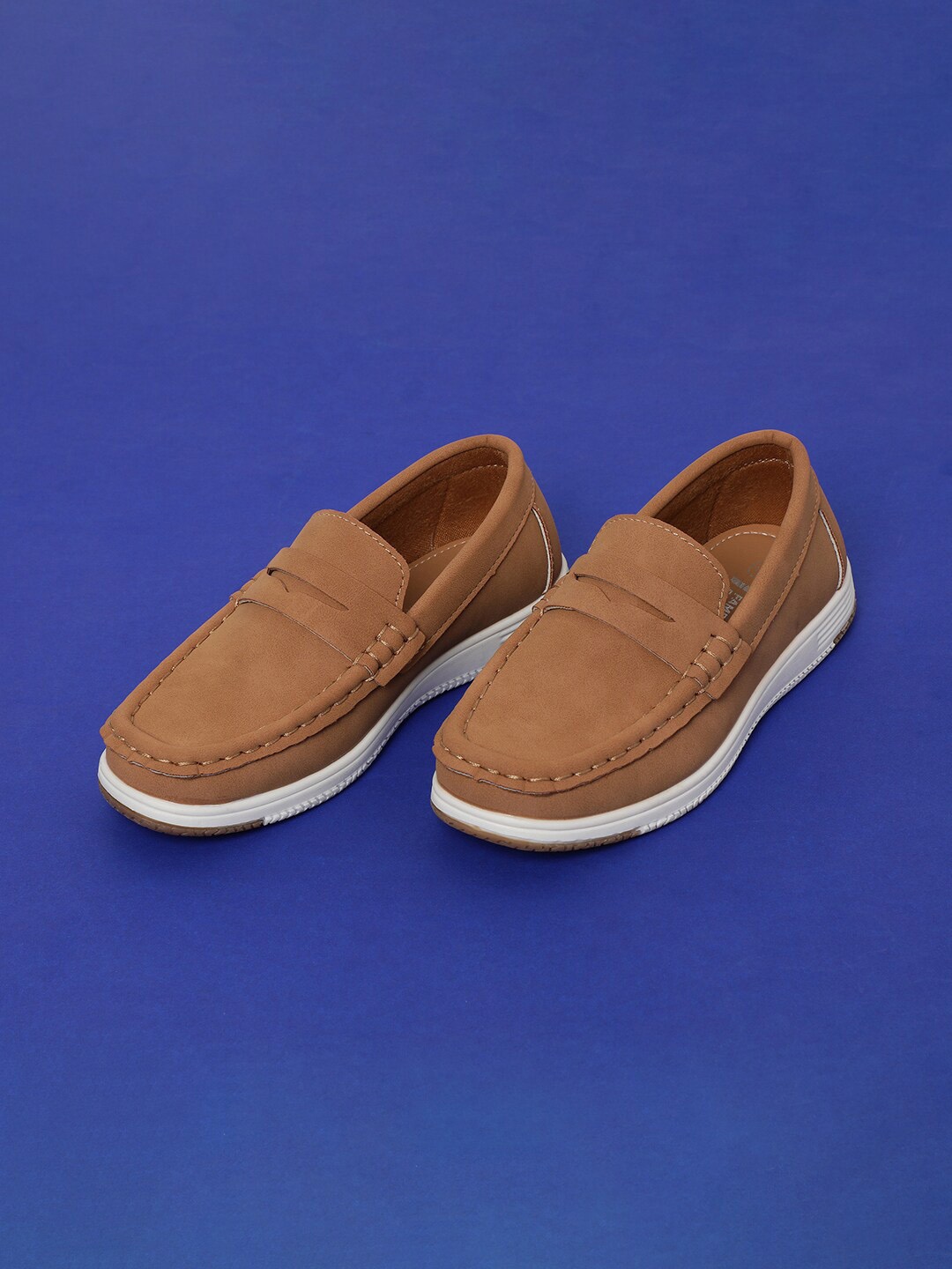 

Fame Forever by Lifestyle Boys Square Toe Comfort Insole Penny Loafers, Brown