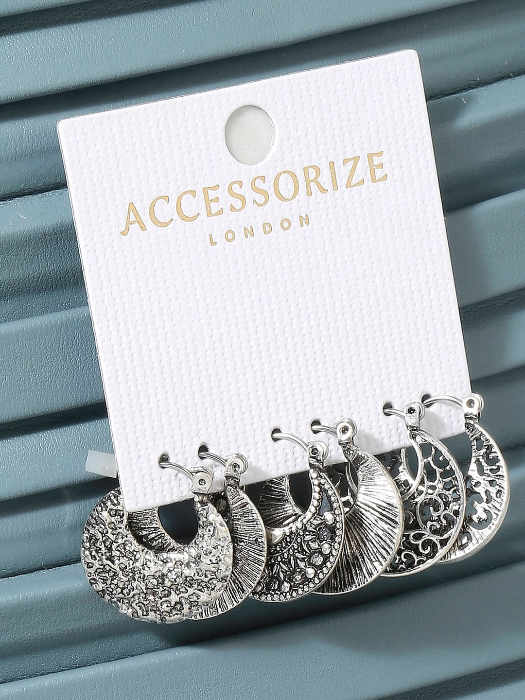 

Accessorize Set Of 3 Silver-Plated Classic Hoop Earring