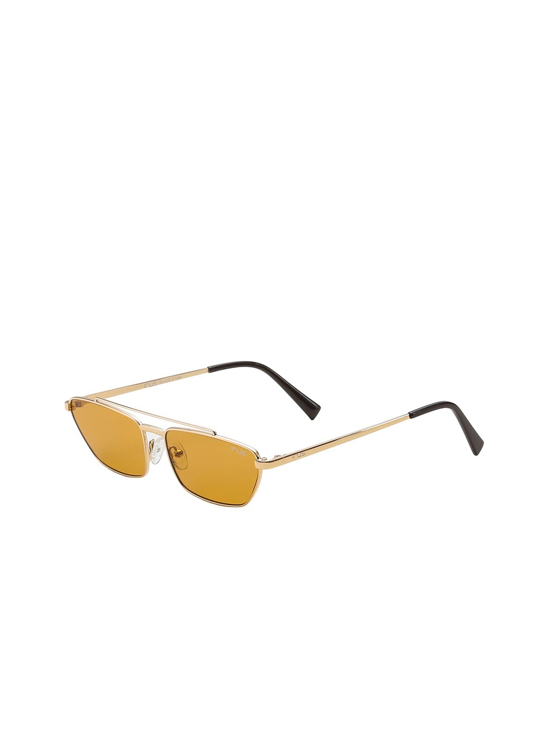 

IRUS by IDEE Rectangle Sunglasses with UV Protected Lens IRS1030C11SG, Brown