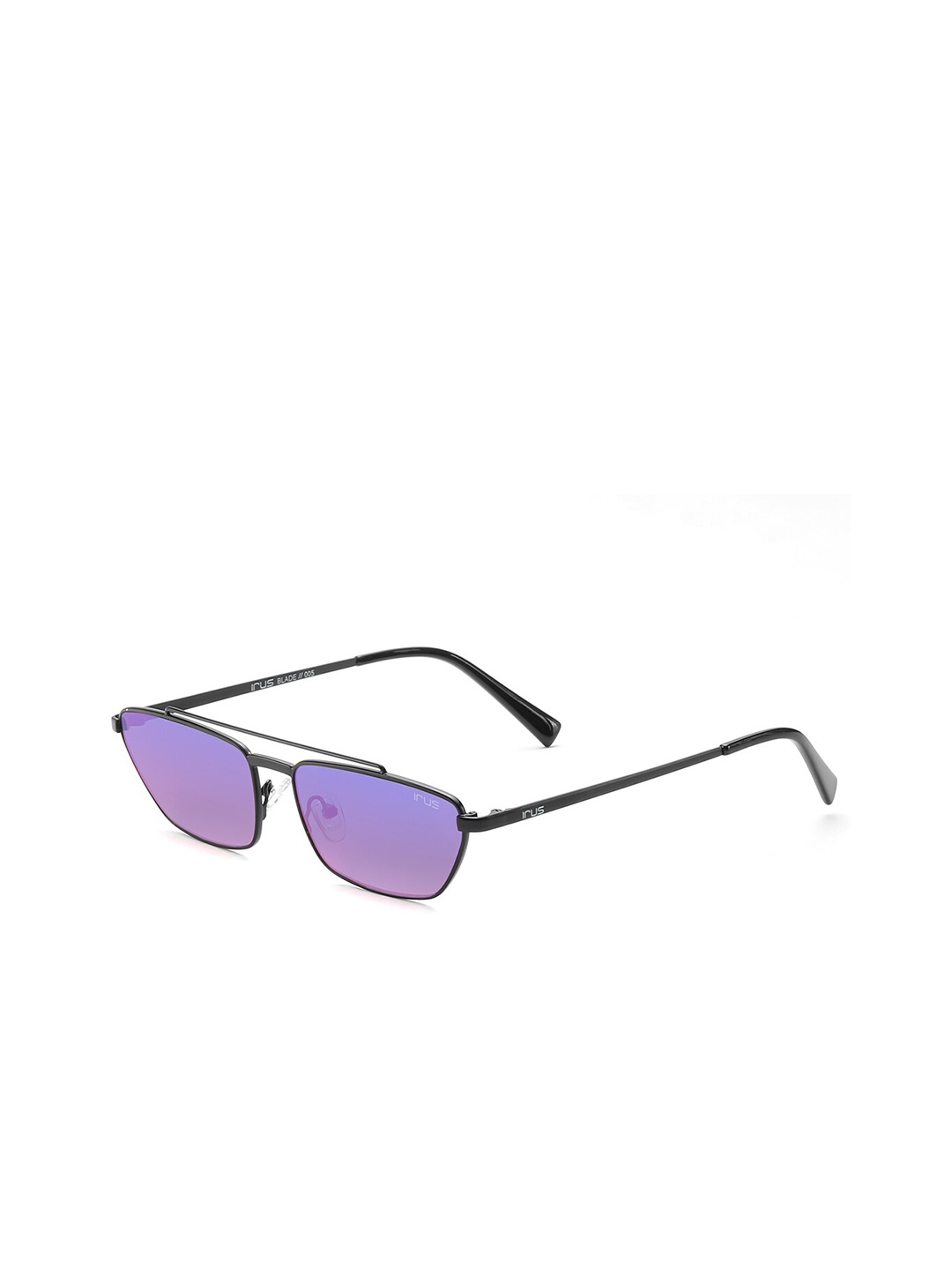 

IRUS by IDEE Rectangle Sunglasses with UV Protected Lens IRS1030C8SG, Purple