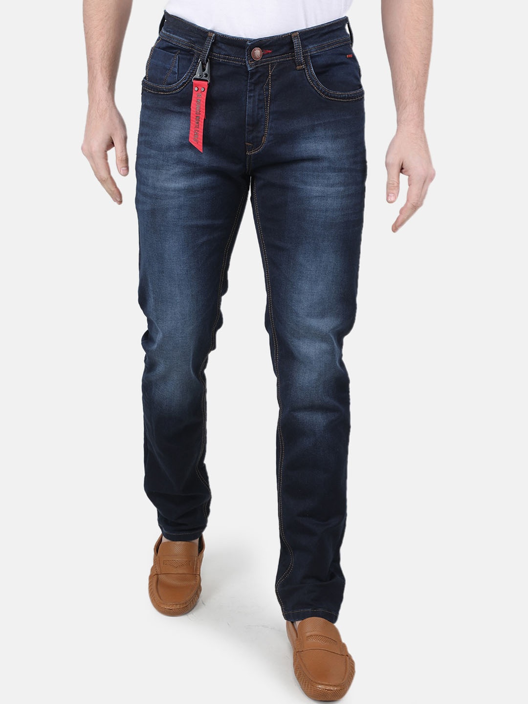 

Monte Carlo Men Regular-Fit Light Fade Stretchable Jeans, Blue