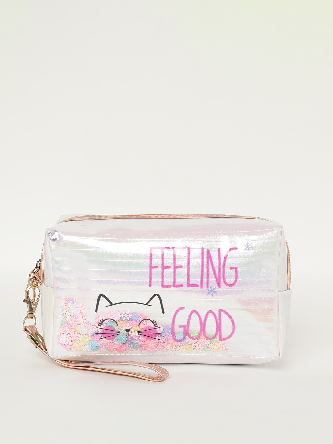 

Ginger by Lifestyle Women Printed Pouch, White