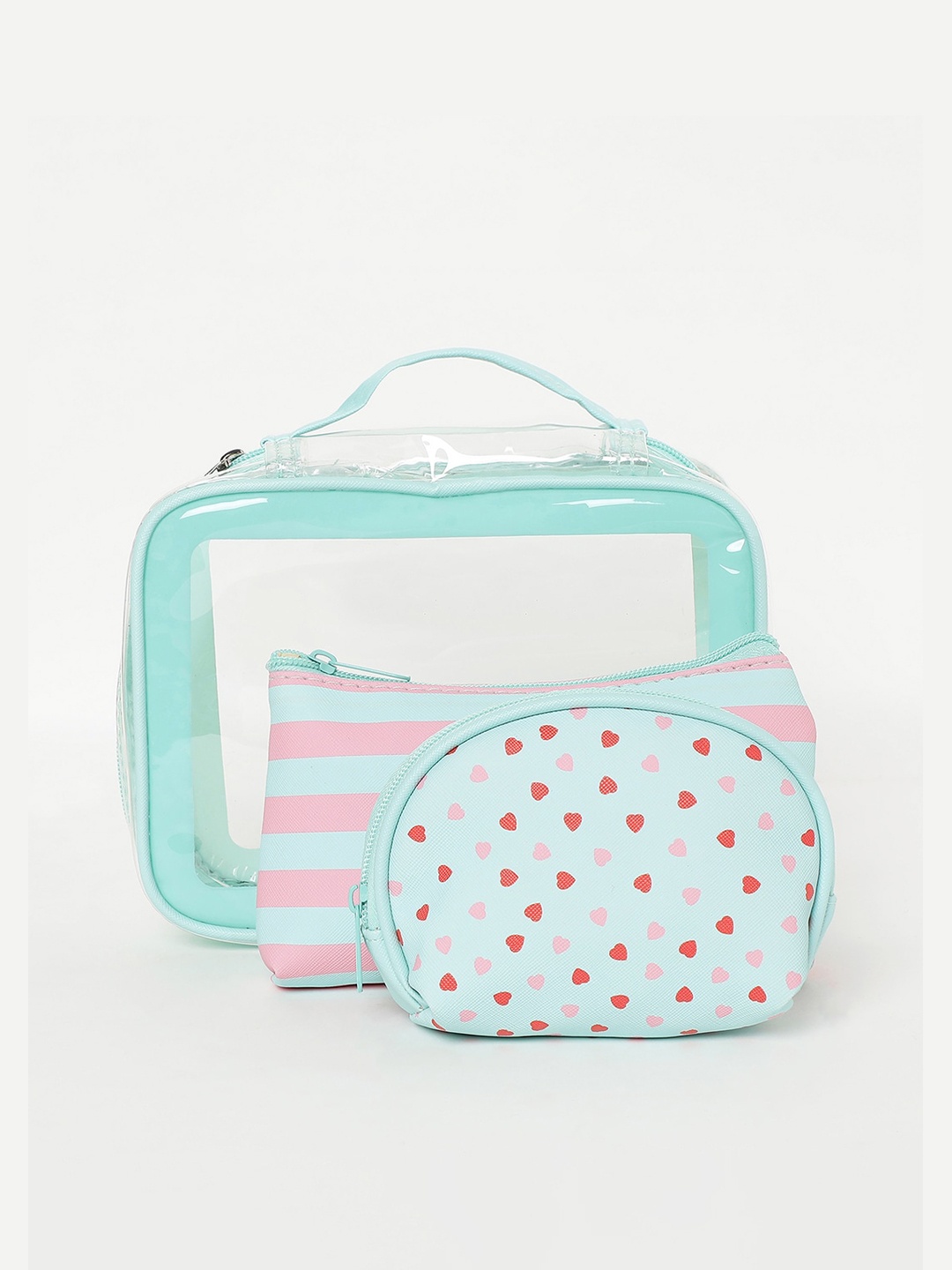 

Ginger by Lifestyle Blue Printed Oversized Structured Handheld Bag