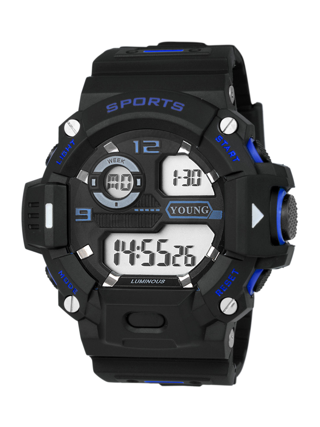 

Kool Kidz Kids Rubber Straps Digital Watch KOOL KIDZ DIGITAL WATCH YM 706 BL, Black