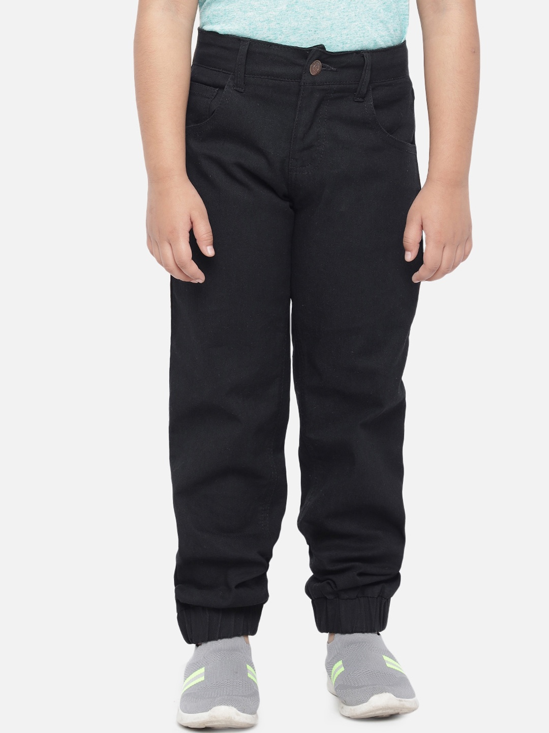 

Kotty Boys Jean Regular-Fit Stretchable Joggers, Black