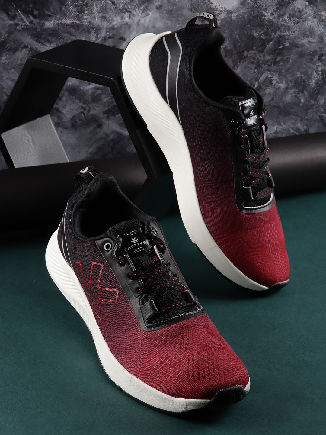 

WROGN Men Printed Sneakers, Red