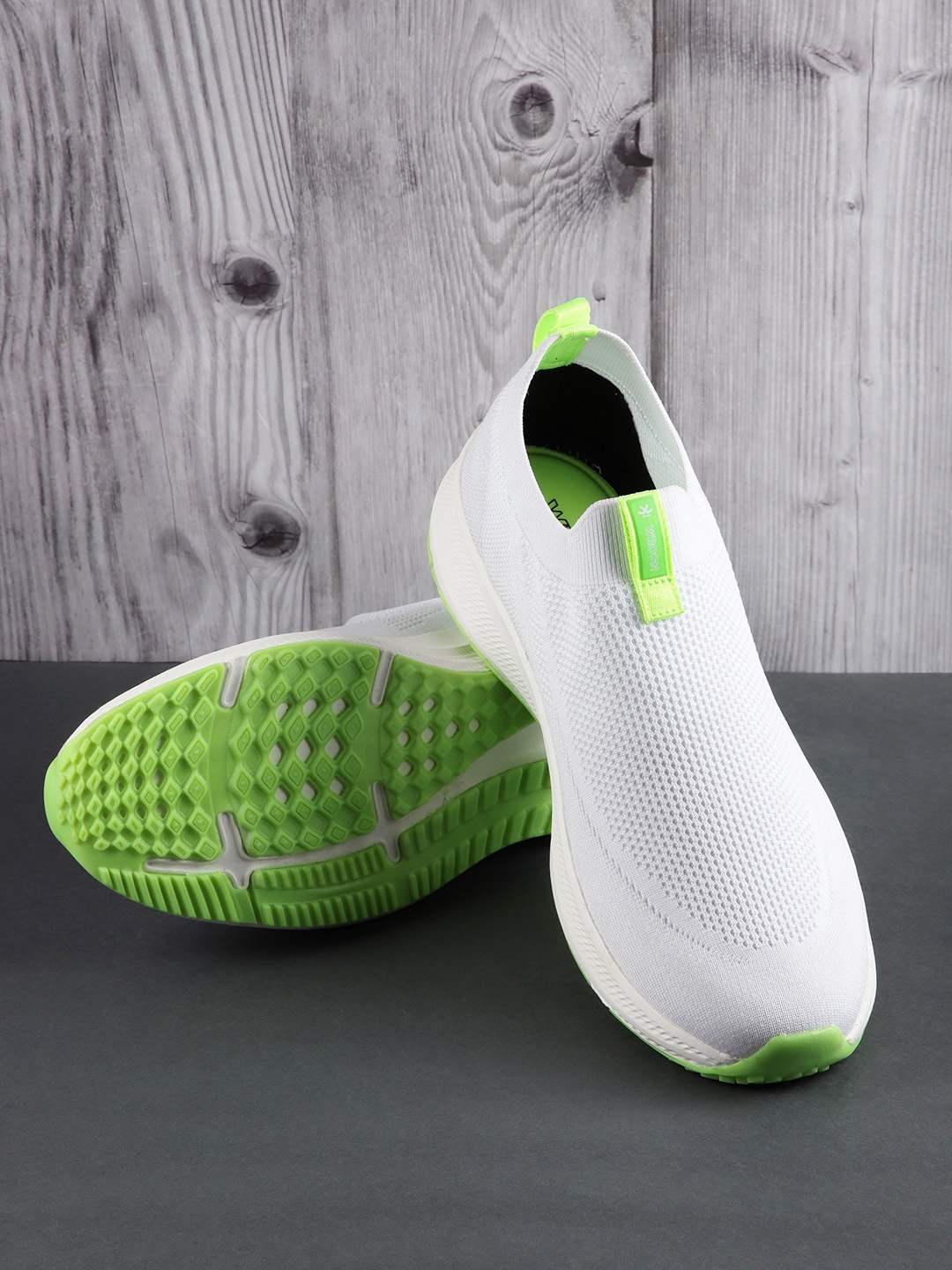 

WROGN Men Woven Design Slip-On Sneakers, White
