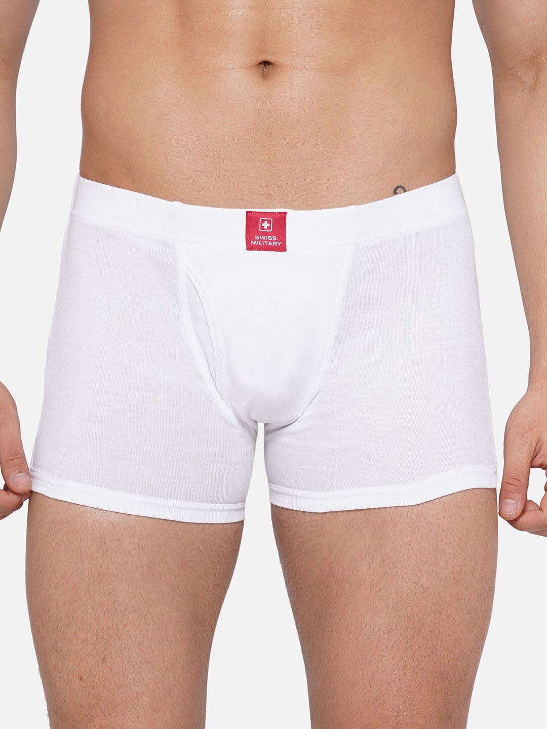 

SWISS MILITARY Men Cotton Trunk SMINW21002_6_WHT_M, White