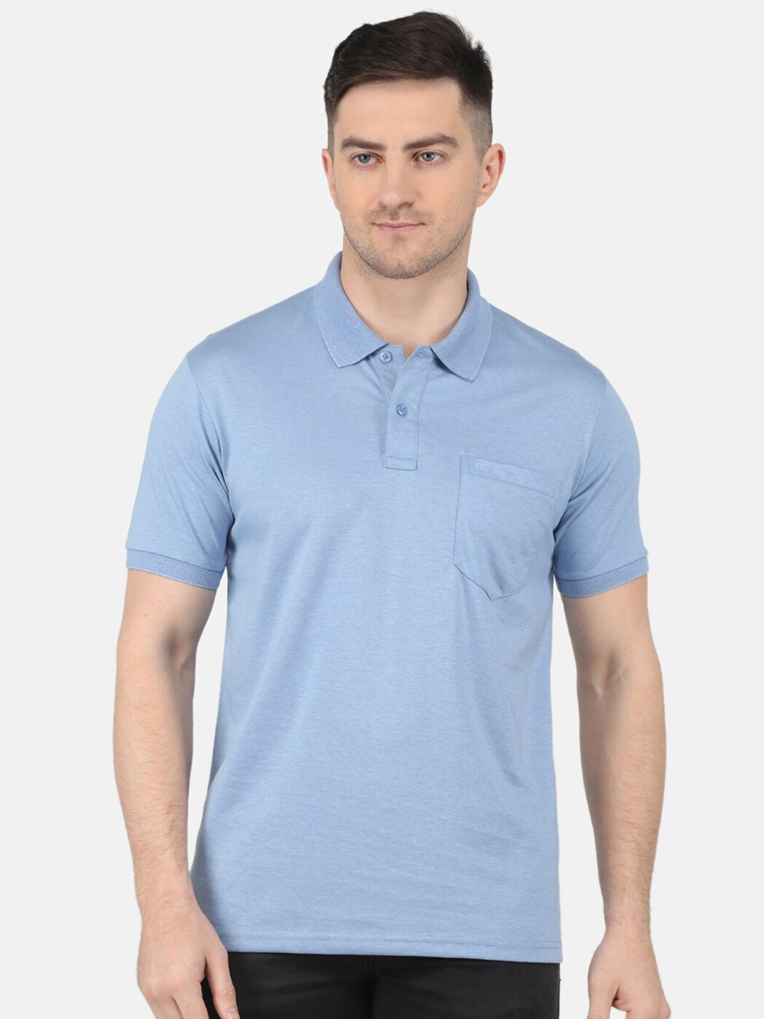 

Monte Carlo Polo Collar Short Sleeves T-Shirt, Blue