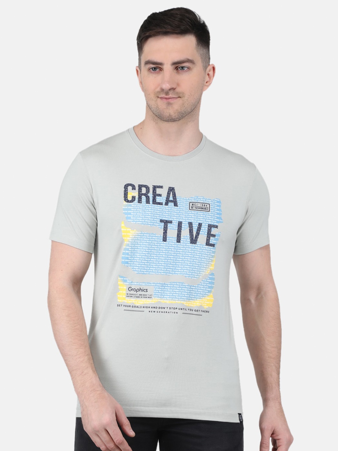

Monte Carlo Typography Printed T-shirt, Grey
