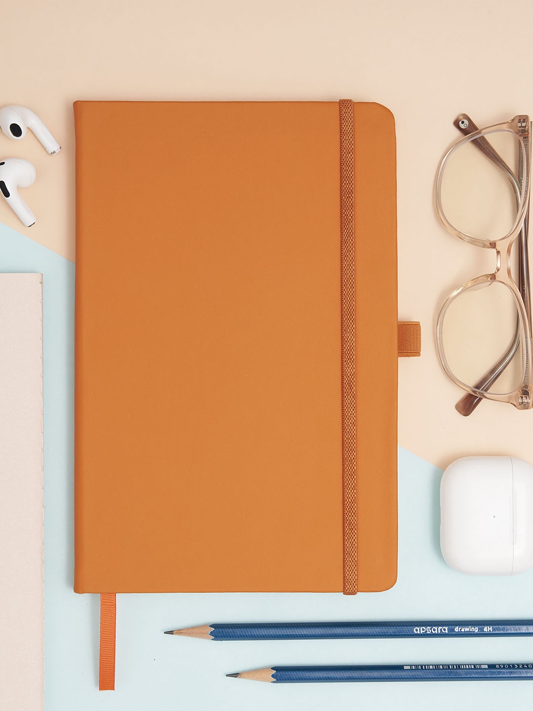 

Doodle Hardbound Ruled Diary with Pen Loop, Orange
