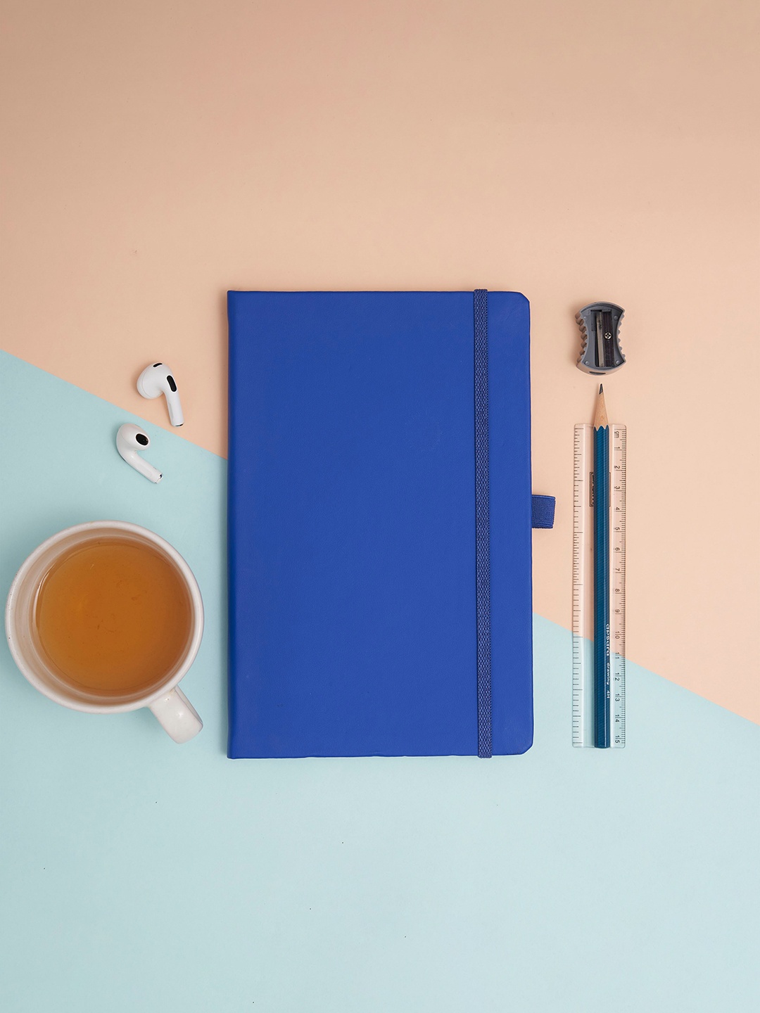 

Doodle Hardbound Ruled Diary with Pen Loop, Blue
