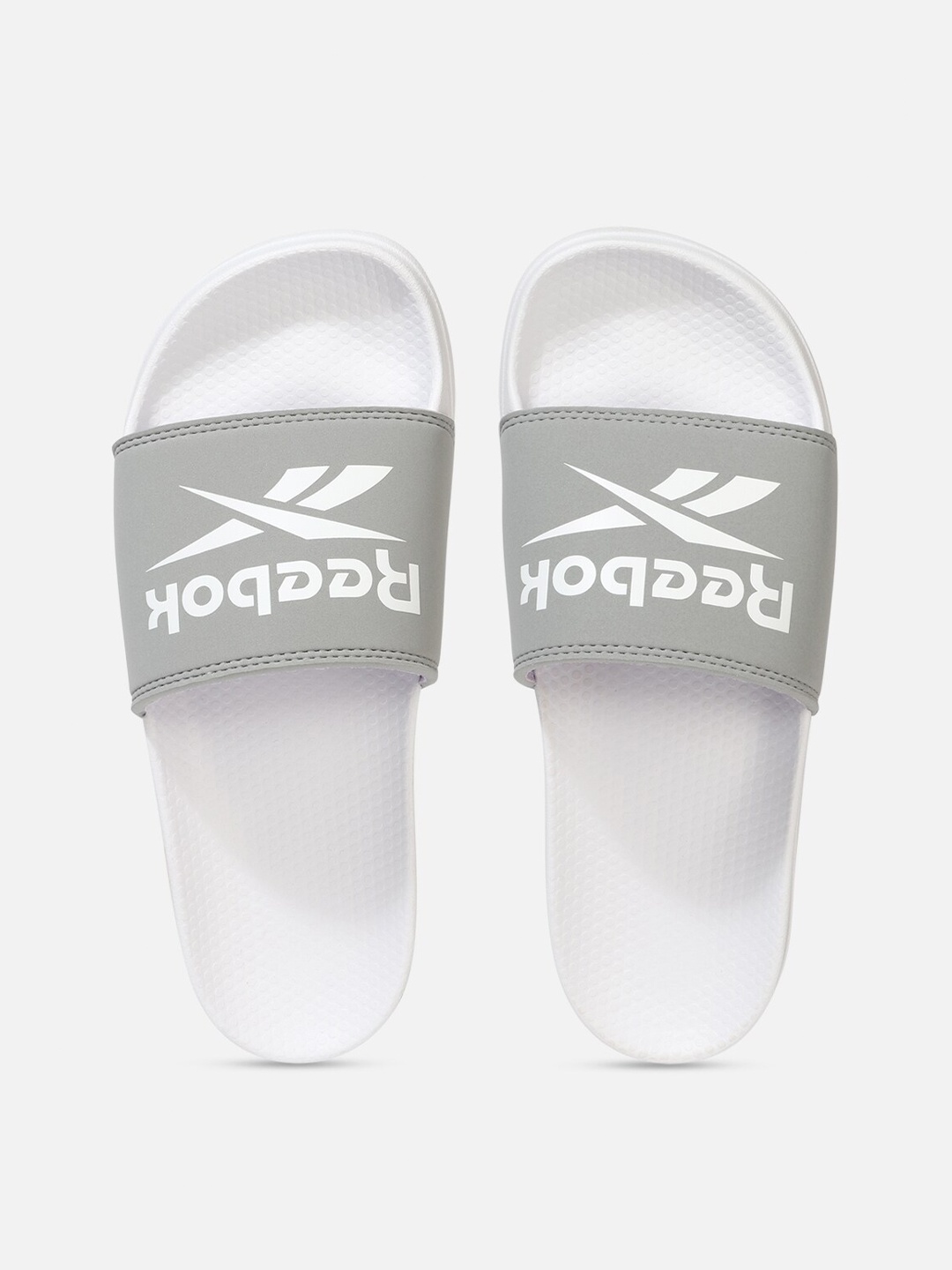 

Reebok Women Brand Logo Printed Fulgere Sliders, Grey