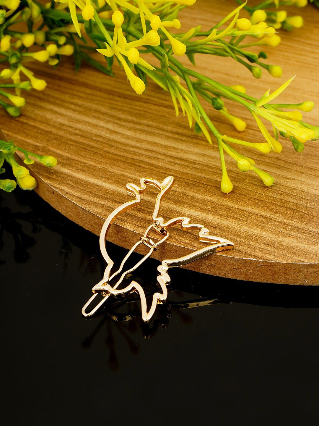 

Ferosh Women Embellished Bobby Pin, Gold