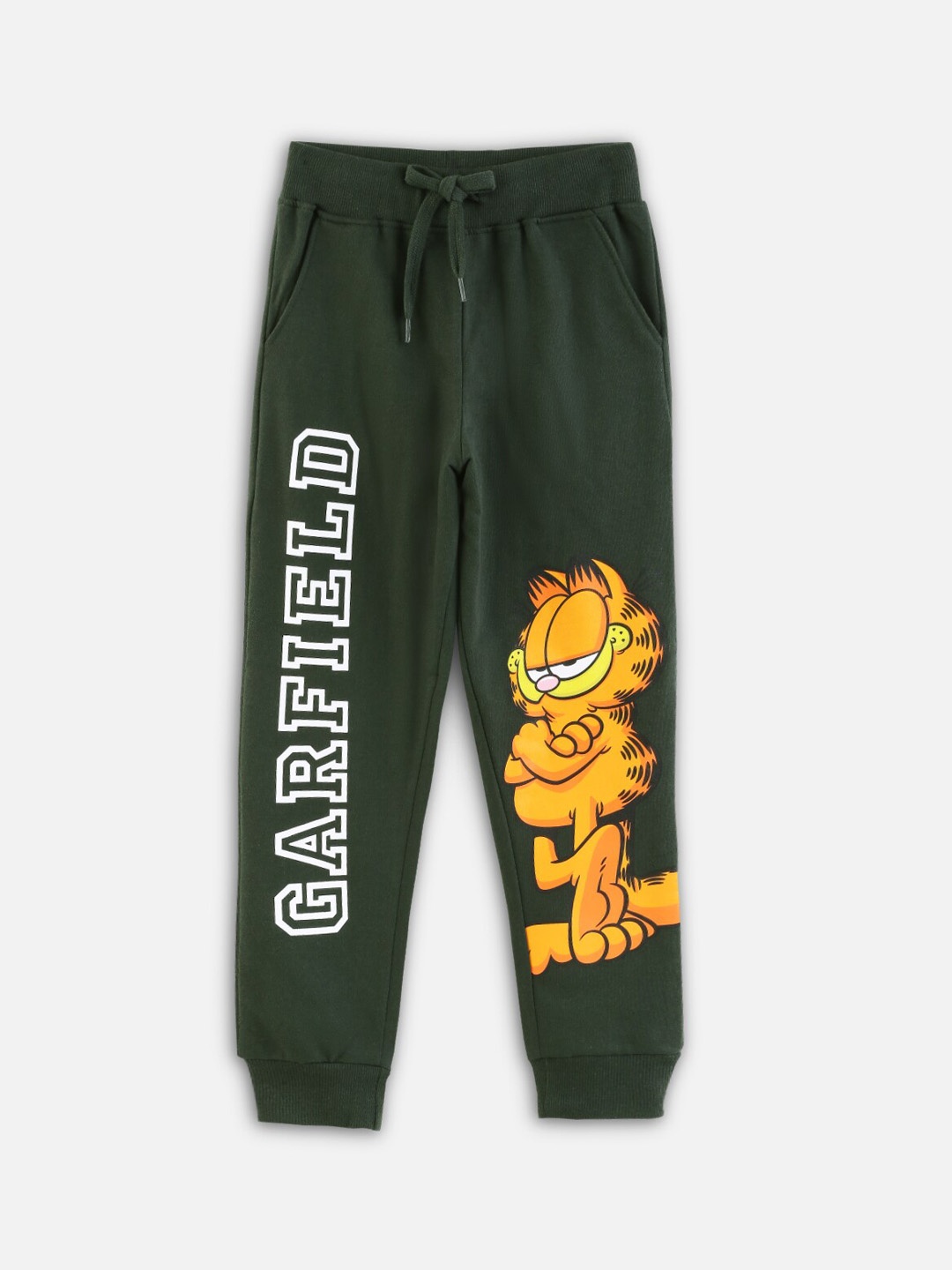 

Nap Chief Kids Garfield Printed Joggers, Olive