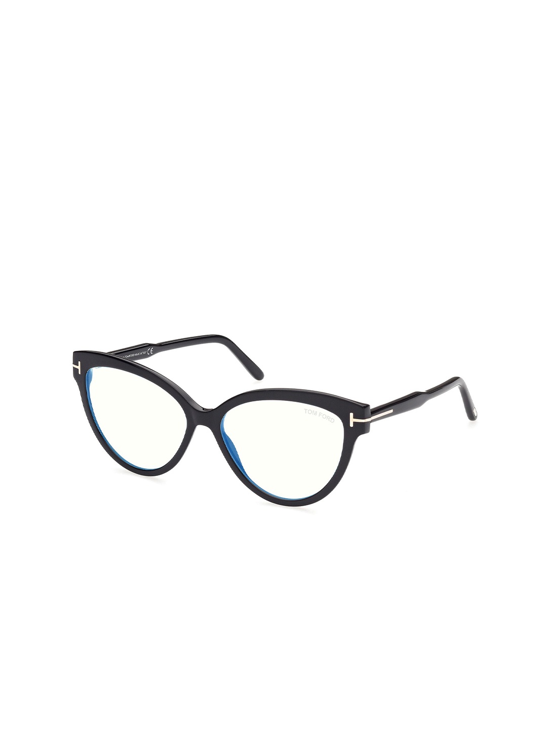 

Tom Ford Women Full Rim Cateye Frames FT5763-B_001, Transparent
