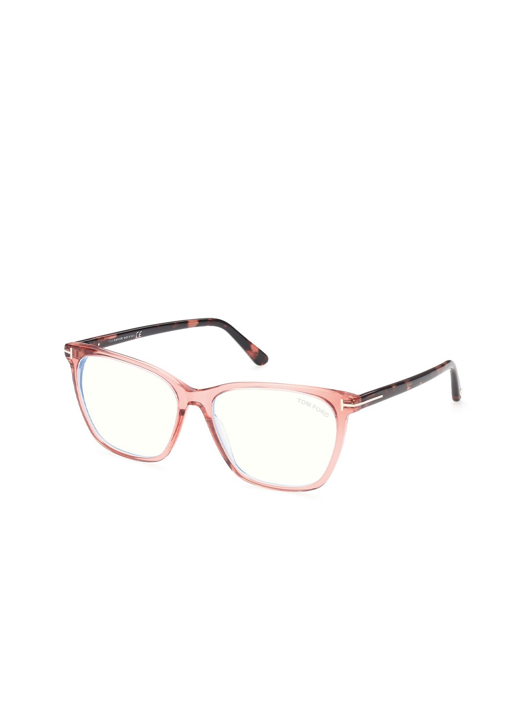 

Tom Ford Women Abstract Full Rim Square Frames FT5762-B_074, Transparent