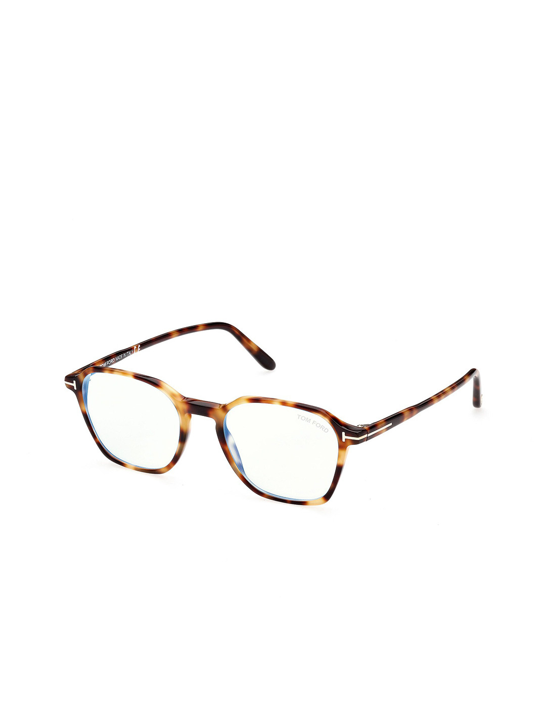 

Tom Ford Men Abstract Full Rim Square Frames FT5804-B_053, Transparent