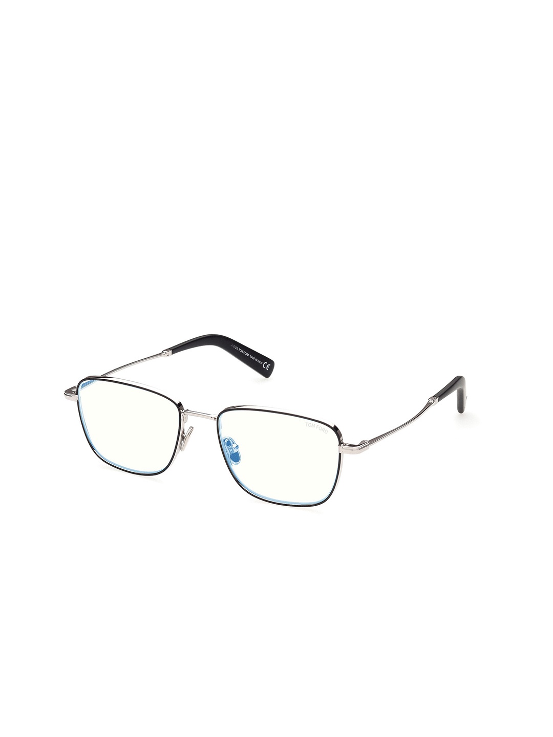 

Tom Ford Men Transparent Full Rim Square Frame FT5748-B_002, Silver