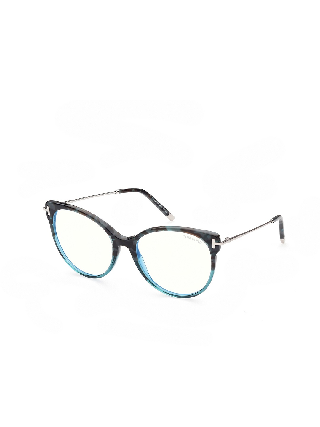 

Tom Ford Women Transparent Abstract Full Rim Cateye Frames