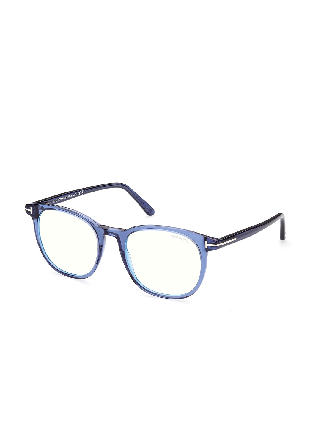 

Tom Ford Men Full Rim Round Frames FT5754-B_090, Transparent