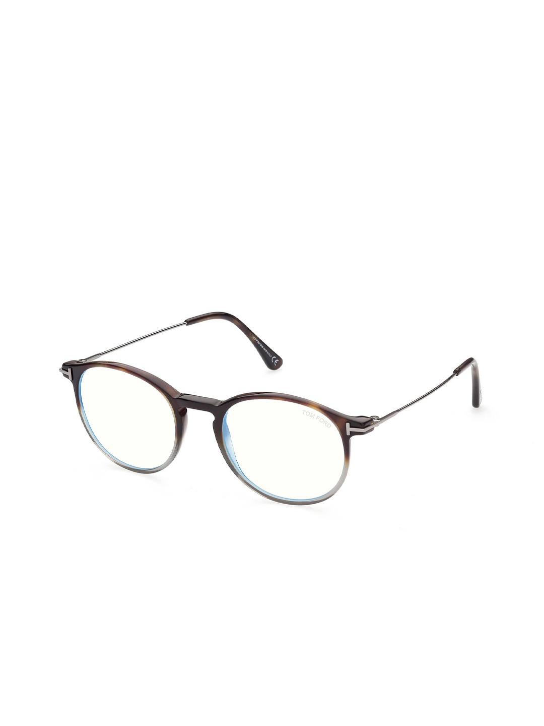 

Tom Ford Men Full Rim Round Frames FT5759-B_056, Transparent