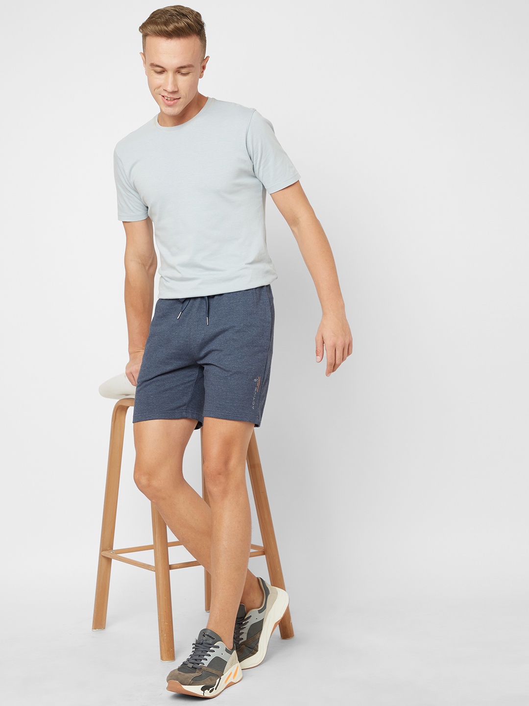 

Sweet Dreams Blue Men Mid-Rise Lounge Shorts