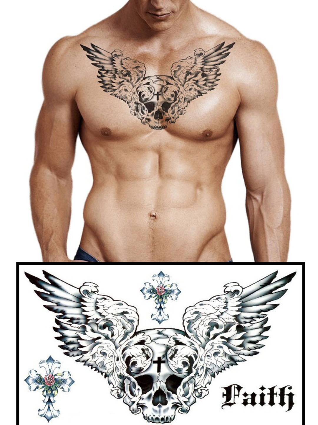 

S.A.V.I. Waterproof Temporary Tattoo Stickers, Black