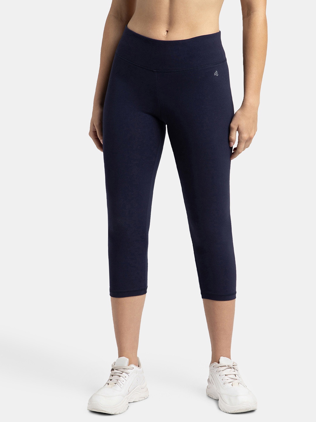

Jockey Super Combed Cotton Stretch Slim Fit Caprisoft Waistband-1391, Blue