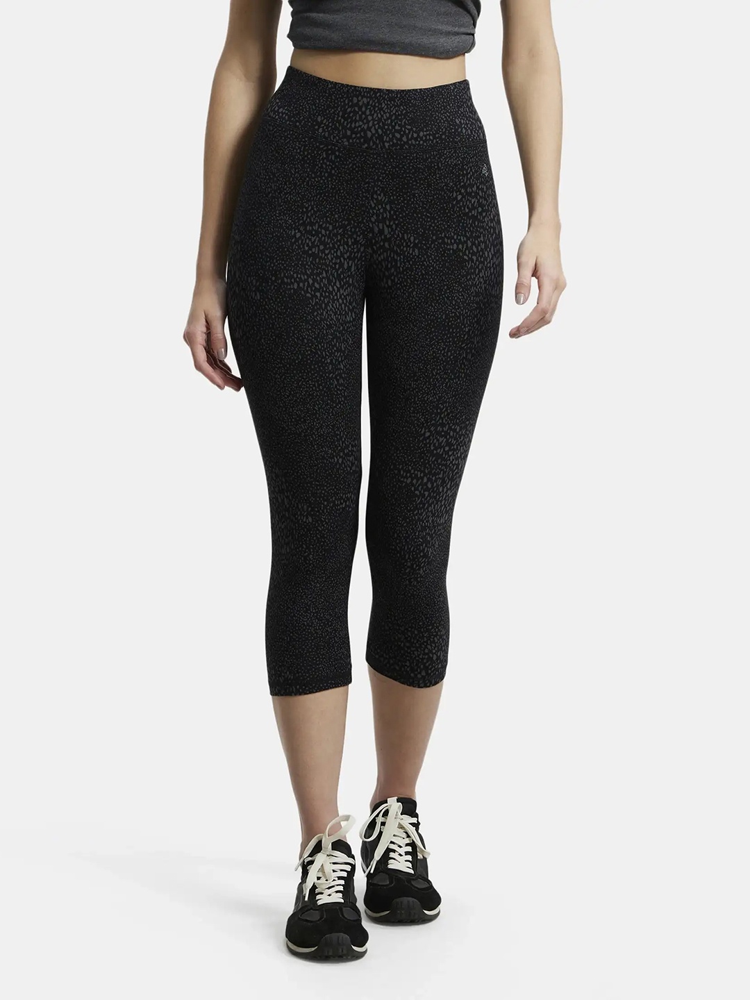 

Jockey Super Combed Cotton Stretch Slim Fit Caprisoft Waistband-1391, Black