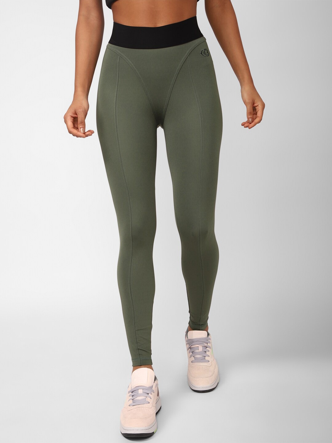 

Reebok Women RBK Cardi High-Rise Tights, Green